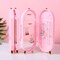 Earring Holder Stand Jewelry Storage Box for Women Foldable Acrylic Jewelry Display Stand Box Jewelry organizer with mirror Suitable for Drop Earrings,Necklaces,Rings,Diamonds,Emeralds (pink)